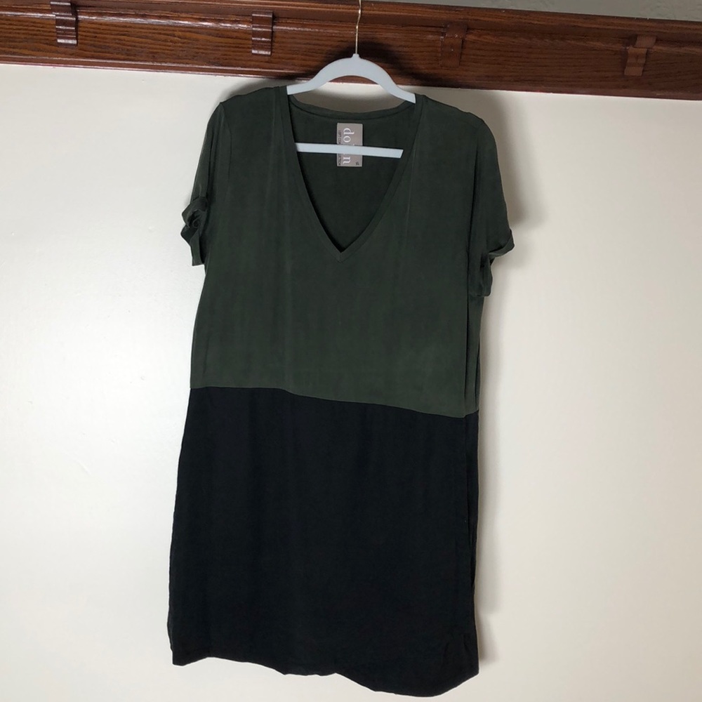 Anthropologie dress | army green & black